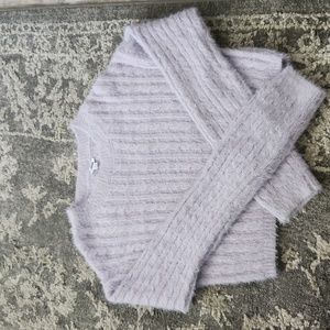 Lavender cropped Sweater